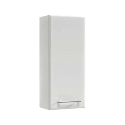 Wohnen Hochglanz Bad-Oberschrank in Weiß - Makimona