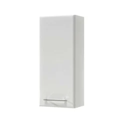 Wohnen Hochglanz Bad-Oberschrank in Weiß - Makimona