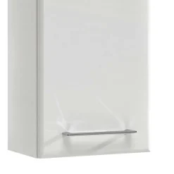 Wohnen Hochglanz Bad-Oberschrank in Weiß - Makimona