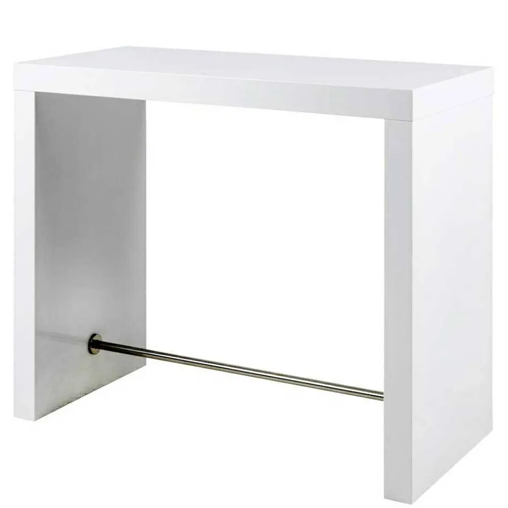 Wohnen Bartische*Hochglanz Bartisch in Weiß - modern - Marciana