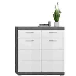 Wohnen Hochglanz Flureinrichtung Set - Nancys (vierteilig)