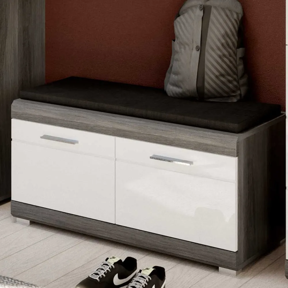 Wohnen Hochglanz Flurmäbel Kombination - Nancys (fünfteilig)