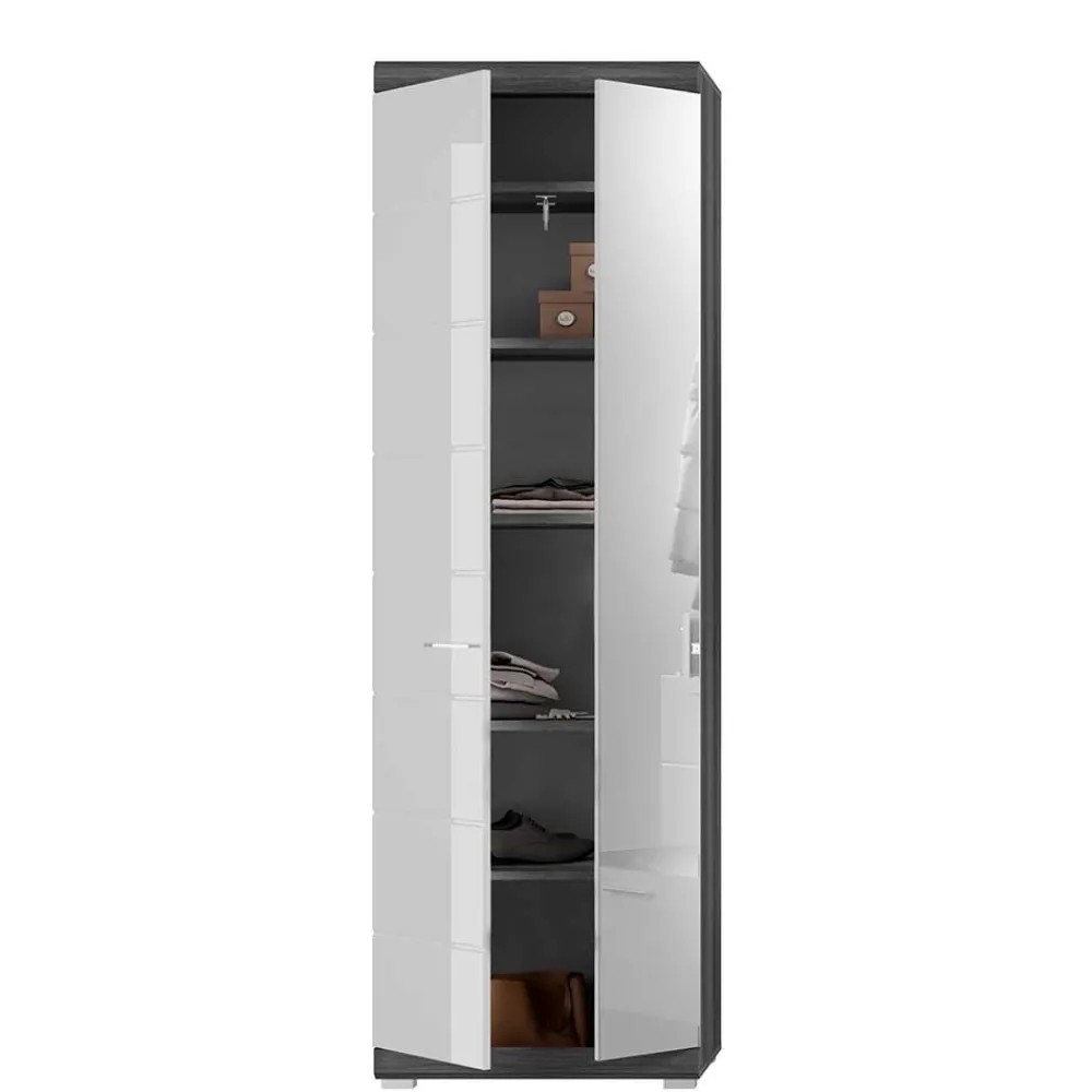 Wohnen Hochglanz Flurmäbel Kombination - Nancys (fünfteilig)