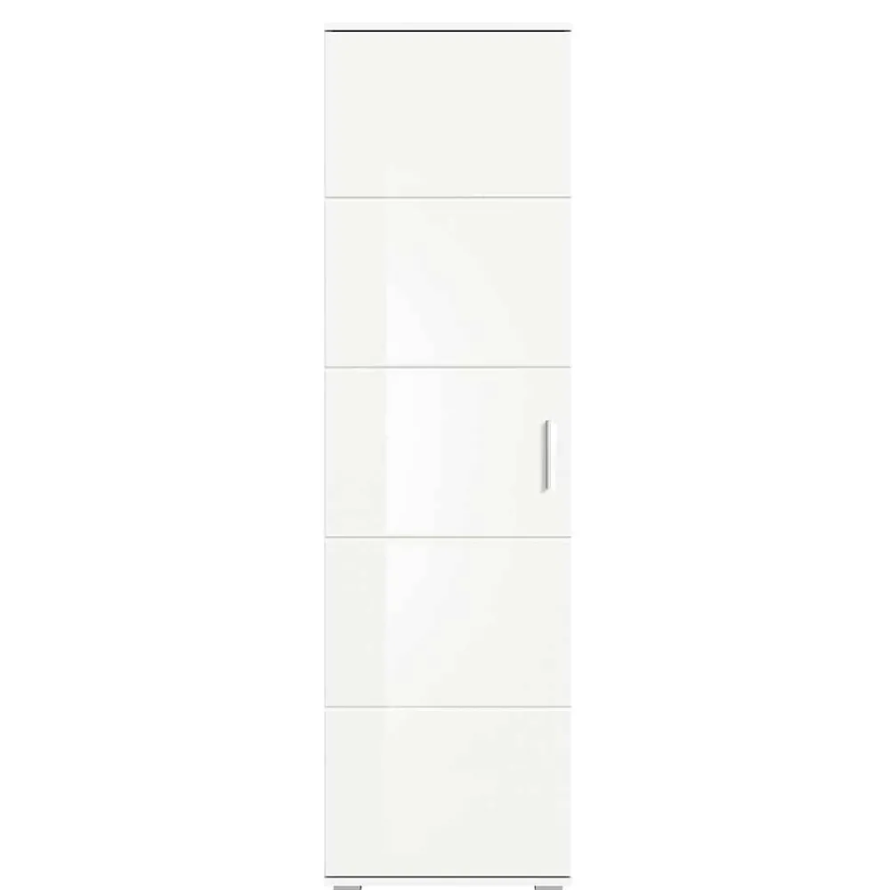 Wohnen Schränke|Garderobenschränke*Hochglanz Flurschrank in Weiß - Rugova