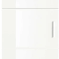 Wohnen Schränke|Garderobenschränke*Hochglanz Flurschrank in Weiß - Rugova