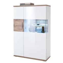 Wohnen Esszimmerschränke|Highboards*Hochglanz Highbord in Weiß - Icadro