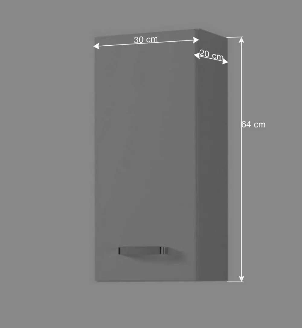 Wohnen Hochglanz Hängeschrank Sagunis für Bad