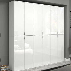 Wohnen Hochglanz Kleiderschrank Set kompakt - Ejulia (dreiteilig)