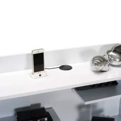 Wohnen Hochglanz Sekretär Vignola in Weiß