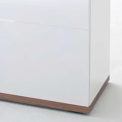 Wohnen Hochglanz Sideboard in Weiß - Icadro