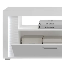 Wohnen Hochglanz TV Board mit LED Beleuchtung - Gomata
