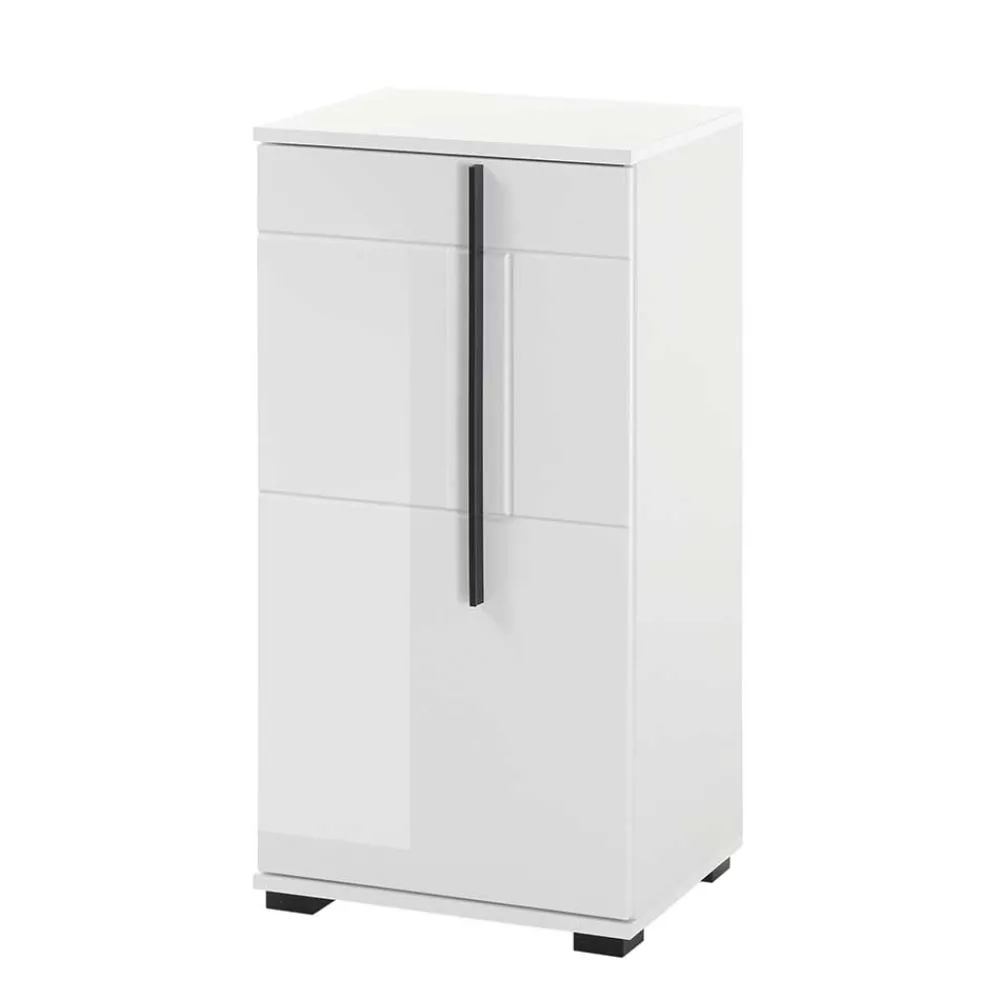 Wohnen Badschränke*Hochglanz Unterschrank fürs Bad in Weiß - Ingmesan