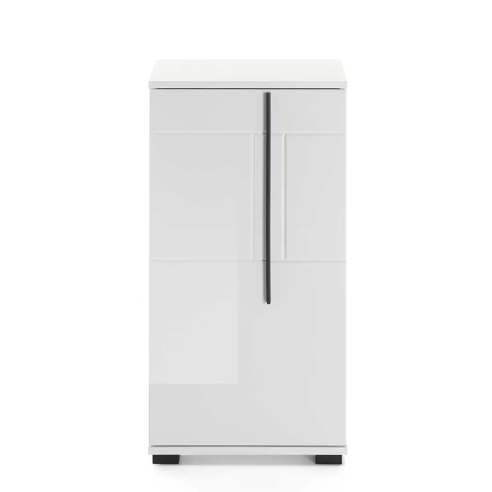 Wohnen Badschränke*Hochglanz Unterschrank fürs Bad in Weiß - Ingmesan