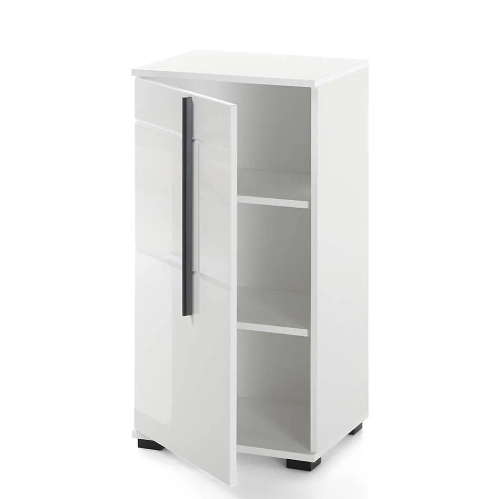 Wohnen Badschränke*Hochglanz Unterschrank fürs Bad in Weiß - Ingmesan