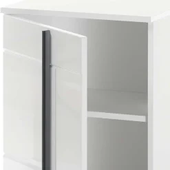 Wohnen Badschränke*Hochglanz Unterschrank fürs Bad in Weiß - Ingmesan