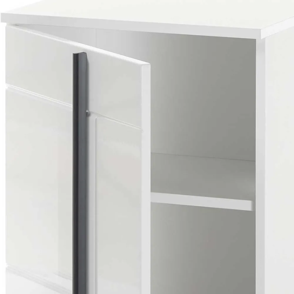 Wohnen Badschränke*Hochglanz Unterschrank fürs Bad in Weiß - Ingmesan