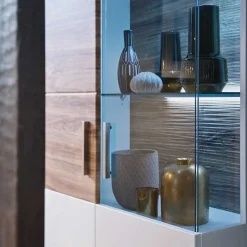 Wohnen Wohnzimmerschränke|Schränke*Hochglanz Vitrine in Weiß - Icadro