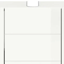 Wohnen Waschtisch|Waschbeckenunterschränke*Hochglanz Waschbeckenschrank in Weiß foliert - Vitablos