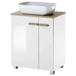 Wohnen Hochglanz Waschtisch mit Tür & Auszug - Vauflos