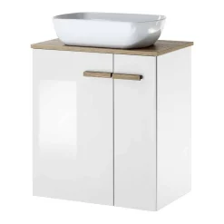 Wohnen Hochglanz Waschtisch mit Tür & Auszug - Vauflos