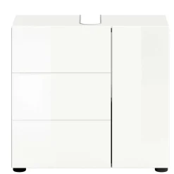 Wohnen Badschränke|Waschtisch*Hochglänzender Waschbeckenunterschrank in Weiß - Vitablos