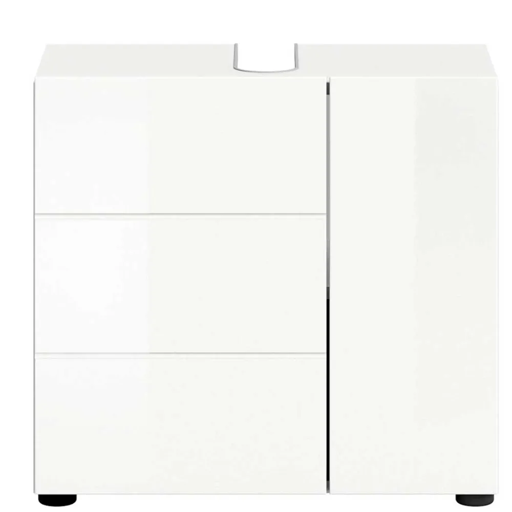 Wohnen Badschränke|Waschtisch*Hochglänzender Waschbeckenunterschrank in Weiß - Vitablos