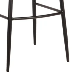 Wohnen Barhocker|Hocker*Hochhocker in Rostfarben Braun Samt - Zykla (2er Set)