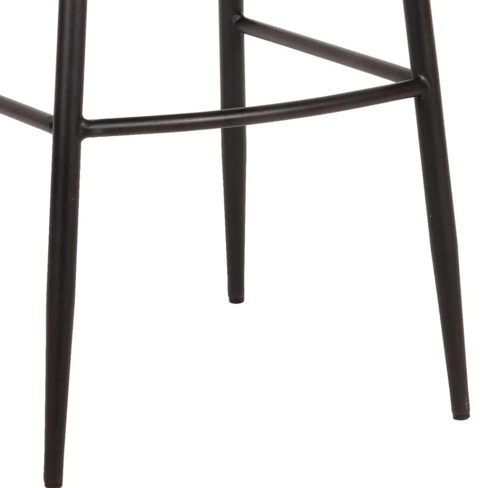 Wohnen Barhocker|Hocker*Hochhocker in Rostfarben Braun Samt - Zykla (2er Set)