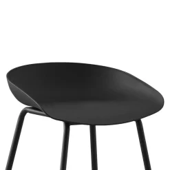 Wohnen Sessel & Hocker|Barhocker*Hochhocker in Schwarz Kunststoff PP - Terryola (4er Set)