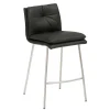 Wohnen Barhocker|Hocker*Hochhocker mit Rückenlehne in Dunkelgrau - Hobart
