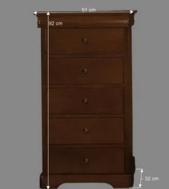 Wohnen Hochkommode im klassischen Stil - Lemerzi