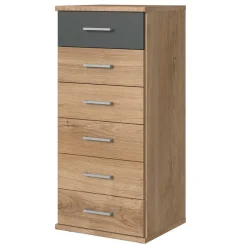 Wohnen Hochkommode mit sechs Schubladen - 46x106x40 cm - Leviza