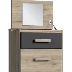 Wohnen Hochkommode mit Spiegel im Deckel - Jilamenda