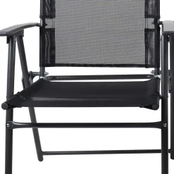 Wohnen Korbmöbel|Metall-Gartenmöbel*Hochlehner Gartenstühle klappbar - Alcamo (2er Set)