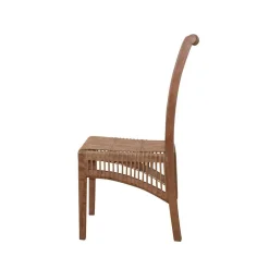 Wohnen Hochlehner Rattanstuhl in Braun - Tiploma (2er Set)