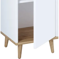 Wohnen Hochschrank fürs Badezimmer in Weiß & Honig Wildeiche - Luzern