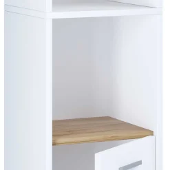 Wohnen Hochschrank fürs Badezimmer in Weiß & Honig Wildeiche - Luzern