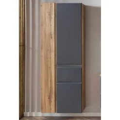 Wohnen Schränke*Hochschrank mit drei Türen mit Schublade - Jambi