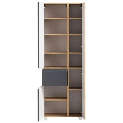 Wohnen Schränke*Hochschrank mit drei Türen mit Schublade - Jambi