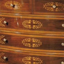 Wohnen Hochwertige Kommode im Barock Stil Natale in Nussbaum Braun