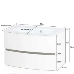 Wohnen Hochwertige Waschtisch Konsole für Wandmontage - Vandija I