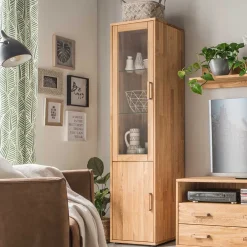 Wohnen Wohnzimmer Komplett*Hochwertige Wohnzimmer Möbel in Eiche - Teano (vierteilig)