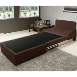 Wohnen Braune Möbel|Sofas*Hochwertiger Schlafsessel in Dunkelbraun - Camuna