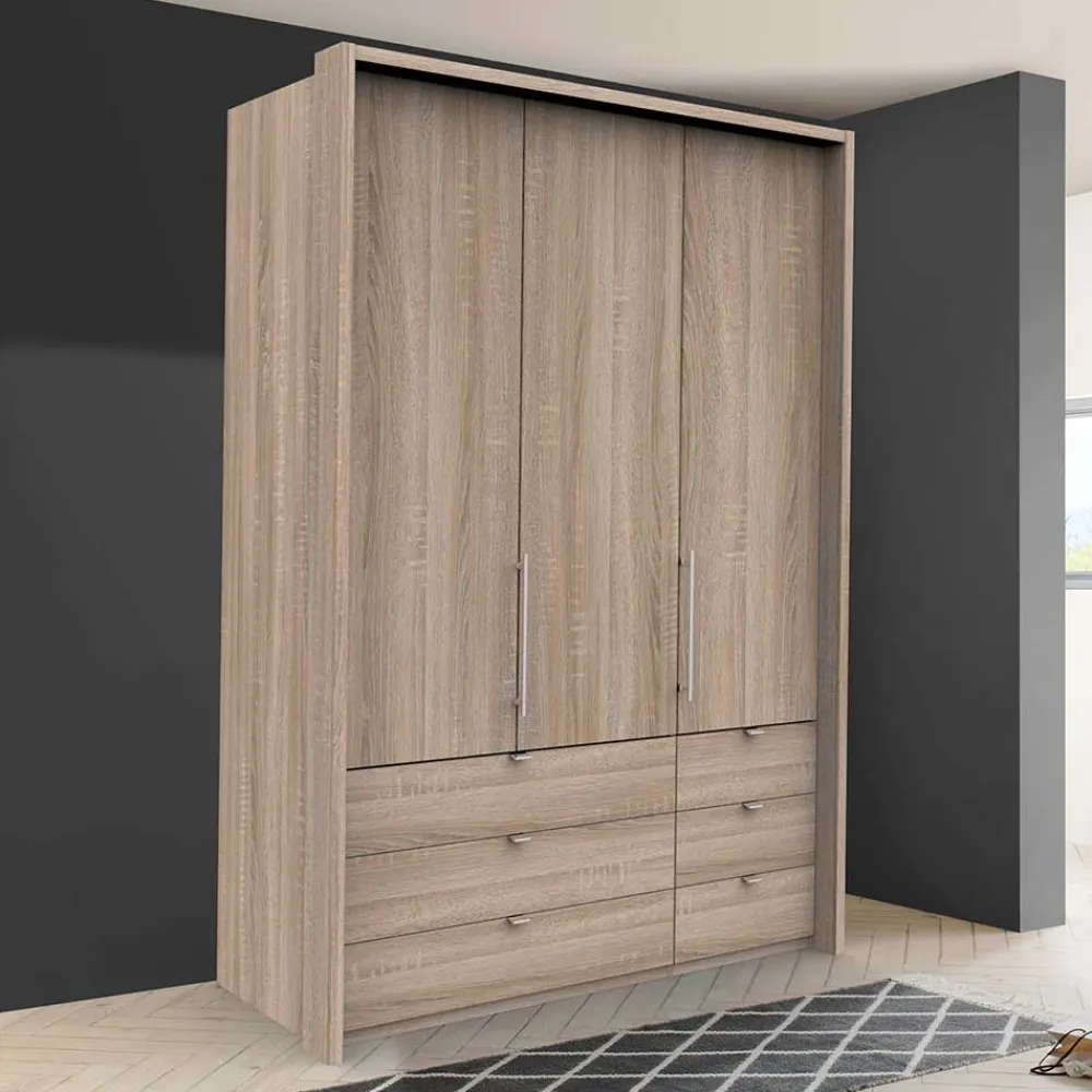 Wohnen Hochwertiger Schlafzimmerschrank foliert Holzoptik - Zayun