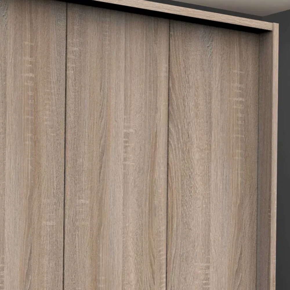 Wohnen Hochwertiger Schlafzimmerschrank foliert Holzoptik - Zayun