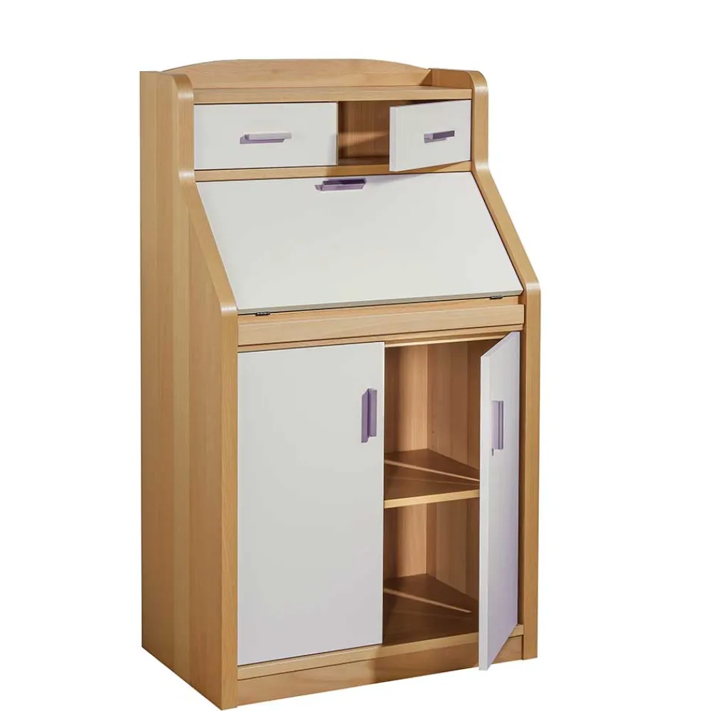 Wohnen Esszimmerschränke*Hochwertiger Sekretär in Creme & Buche - Rayn