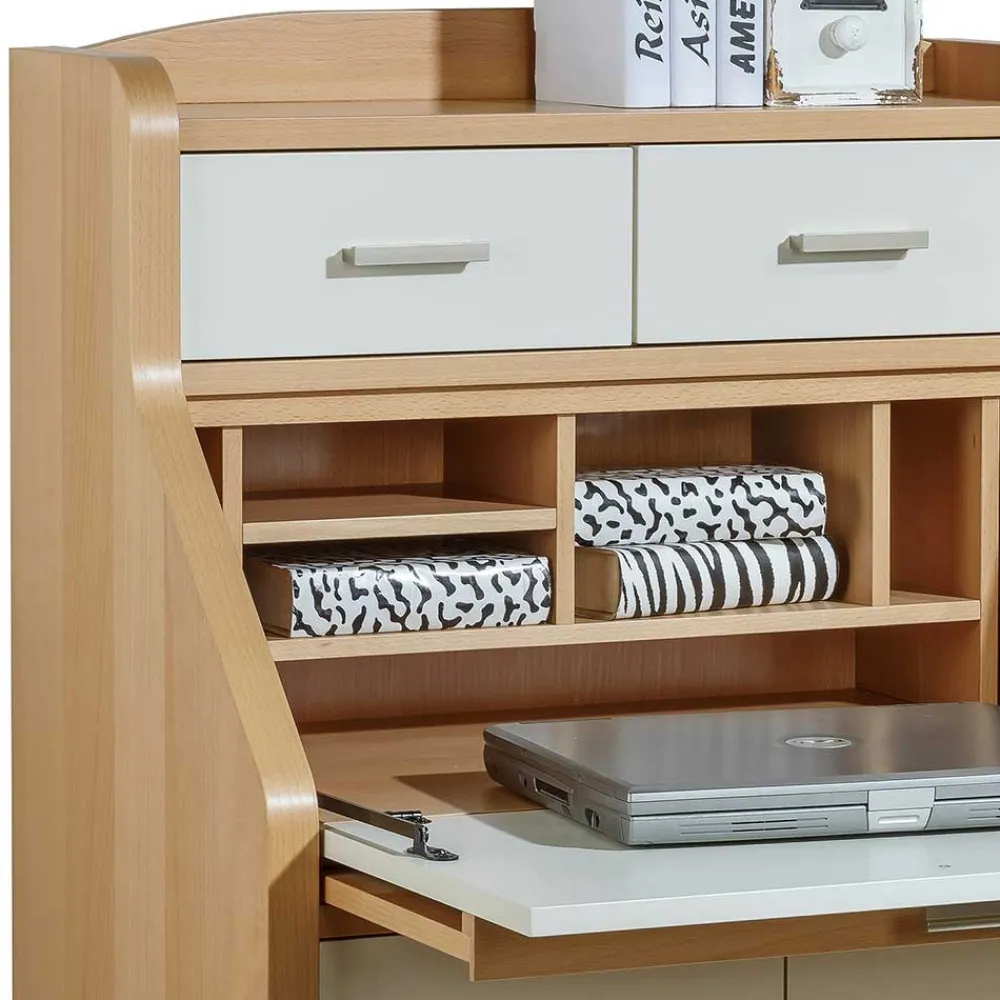 Wohnen Esszimmerschränke*Hochwertiger Sekretär in Creme & Buche - Rayn