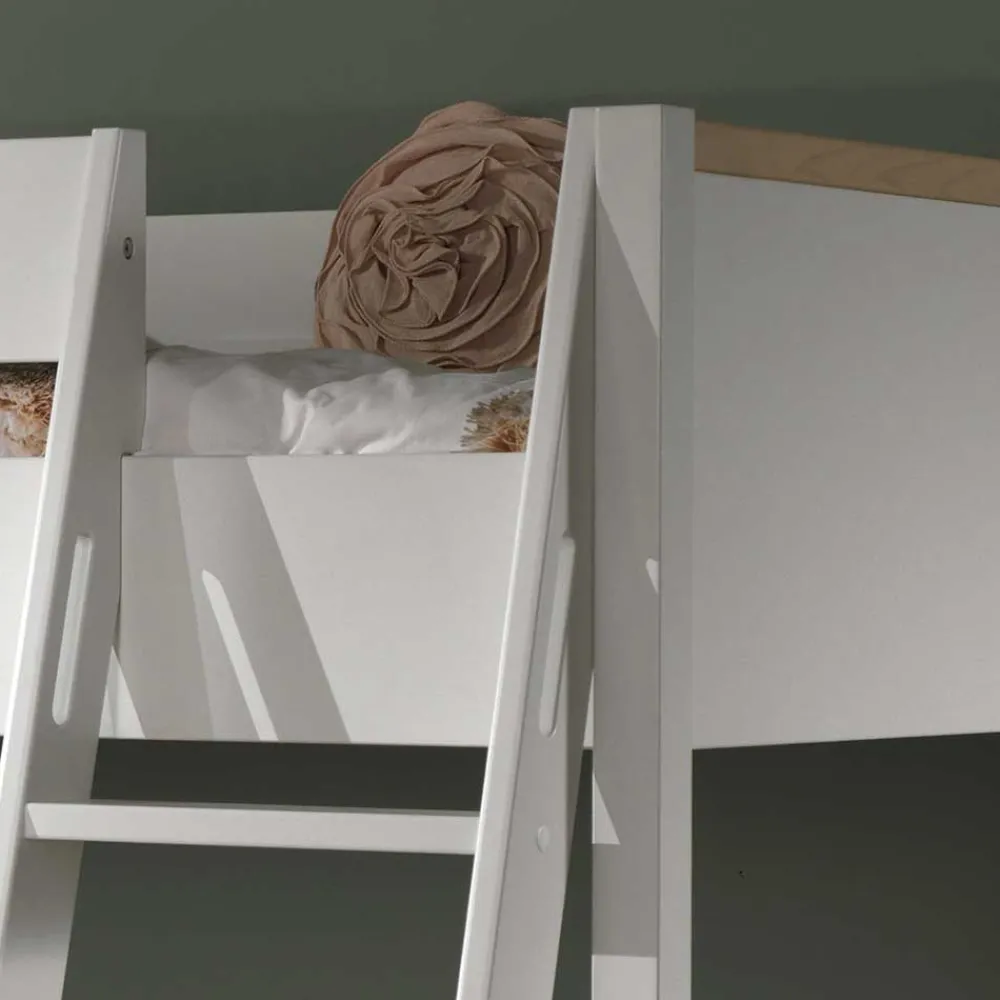 Wohnen Kinderbetten|Kindermöbel*Hochwertiges Hochbett mit Schrank - Rikardio (dreiteilig)