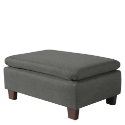 Wohnen Graue Möbel|Braune Möbel*Hocker in Anthrazit und Nussbaum Braun - Classimo