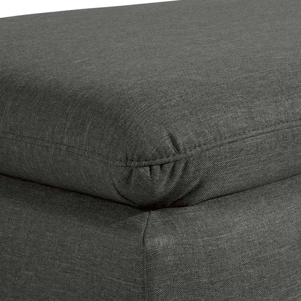 Wohnen Graue Möbel|Braune Möbel*Hocker in Anthrazit und Nussbaum Braun - Classimo